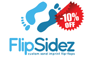 flipsidez sand print flip flops customized