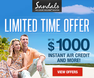 sandals best online travel deals