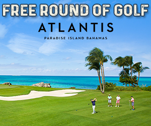 atlantis free round of golf vacation bahamas golfing