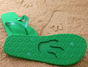 FlipSidez sand print flip flops animals