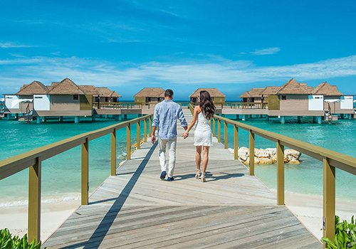 overwater villas at sandals couples only caribbean retreat