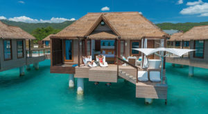 overwater bungalows at sandals royal caribbean jamaica