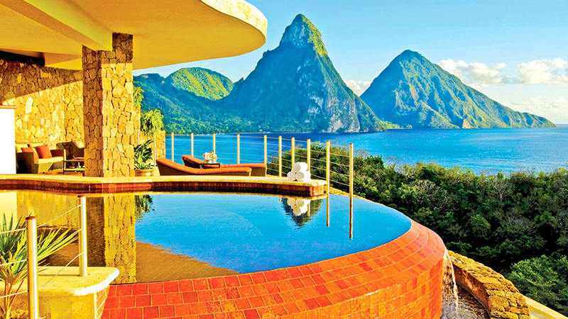 best caribbean hotels for lovers jade mountain