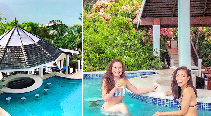 swim-up pool caribbean bars calabash cove resort and spa st. lucia
