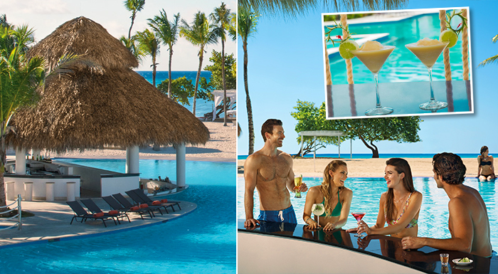 pool swim-up caribbean bars dreams dominicus la romana resort and spa dominican republic