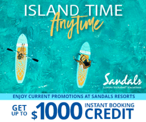 sandals island time anytime best all inclusive travel deals