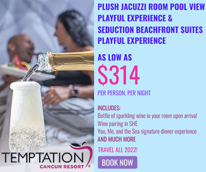 temptation cancun resort plush jacuzzi room sale-caribbean couples romantic deals