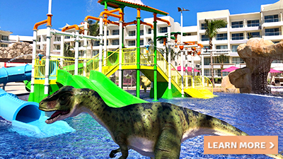 planet hollywood cancun mexico jurassic splash park fun things to do kids