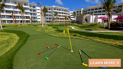 planet hollywood cancun mexico minature golf family fun