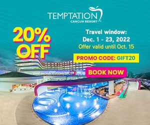 temptation cancun resort 20% off best caribbean all-inclusive getaway deals