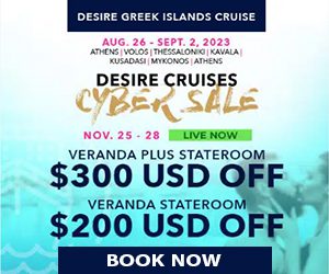 desire greek islands cruise cyber sale best couples-only travel deals