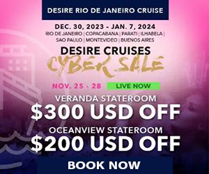 desire rio de janeriro cruise cyber sale best couples travel deals