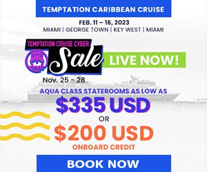 temptation caribbean cruise cyber sale adult party vacation deals