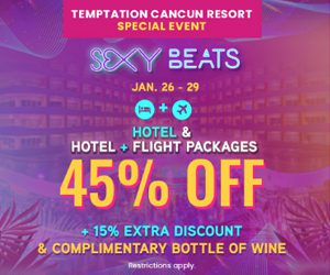 temptation cancun resort sexy beats sale mexico adult travel deals