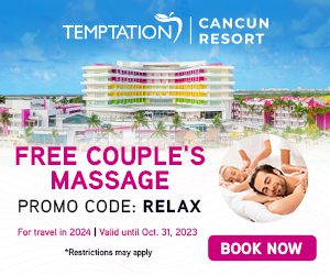 temptation cancun resort free couples massage mexico adult travel deals