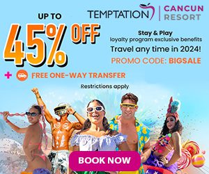 temptation cancun resort big sale mexico adult vacation deals