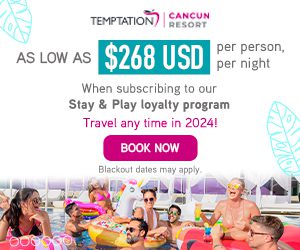 temptation cancun resort stay and play mexico hotel zone travel deals