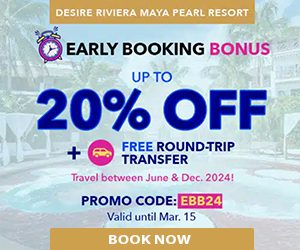 desire riviera maya pearl resort early booking bonus mexico adults-only holiday deals