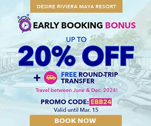 desire riviera maya resort early booking bonus mexico adults-only getaway deals