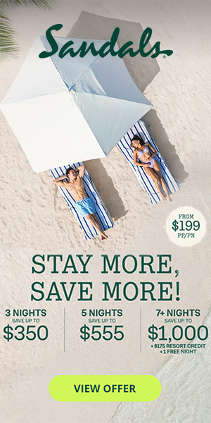 sandals stay more save more best all-inclusive resort deals